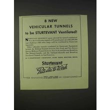 1939 Sturtevant Air Conditioning Ad - Vehicular Tunnels