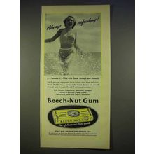 1940 Beech-Nut Gum Ad - Always Refreshing