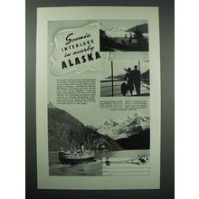 1941 Alaska Tourism Ad - Scenic Interlude