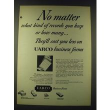 1948 UARCO Business Forms Ad - No matter what kind of records you keep