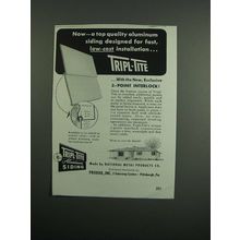 1954 National Metal Prodcuts Tripl-Tite Siding Ad