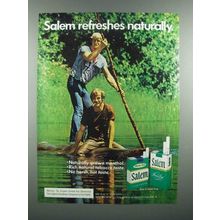 1974 Salem Cigarette Ad - Refreshes Naturally