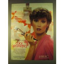 1980 La Maur Color Geometrics Makeup Ad - Professional