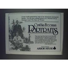 1980 Arbor House Portraits Novel Ad - Cynthia Freeman
