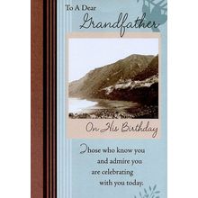 To A Dear Grandfather On His Birthday - Birthday Greeting Card - 06564