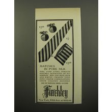 1950 Finchley Ties, Cuff Links and Tobacco Pouches Ad - Matches in pure silk