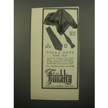1950 Finchley Tie, Bow and Kerchief Ad - Polka Dots