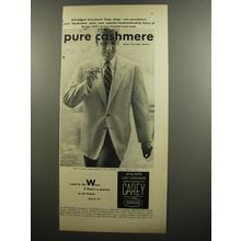 1952 Carey of Einiger Mill Suit Ad - Pure Cashmere