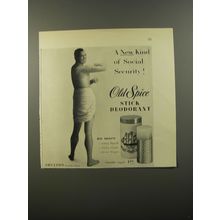 1954 Old Spice Stick Deodorant Ad - A new kind of Social Security!