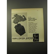 1954 Saks Fifth Avenue Caerlee Cashmeres Advertisement
