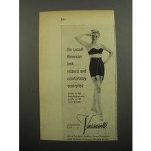 1955 Vassarette Lingerie Ad - The casual American look