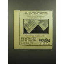 1960 Mosse Linens Advertisement - Now our annual pre-Christmas sale