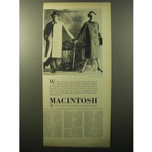 1960 Macintosh and Lady Macintosh Coats Advertisement