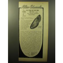 1960 Allen-Edmonds Esquire Shoes Ad - We stand on your own two feet
