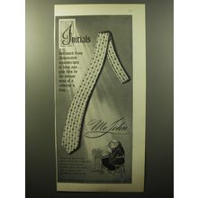 1960 Mr. John Ties Advertisement - Initials