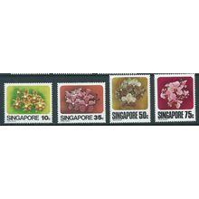 singapore malaya malaysia stamps mnh set sg346 sg 346 orchids flowers