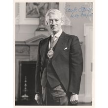 Greville Spratt Underwriter 1980s London Mayor Large Hand Signed Photo