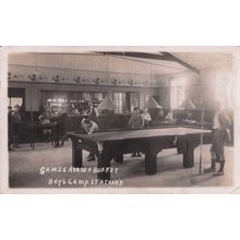 St Athan Boys Campy Games Room Buffet Club Bar Welsh RPC Old Postcard