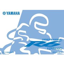YAMAHA YZFR6V(C) OWNERS MANUAL 2005 MOTORCYCLE 116 PAGES IN ENGLISH
