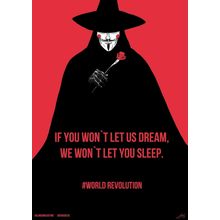 V-For-Vendetta-2005 Poster Canvas Movie Film Print A0 A1 A2 A3 A4 A5 A6 Art Wall