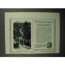 1932 Northern Pacific Railroad Ad - Yellowstone