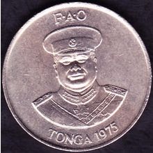 1975 Tonga 20 Seniti Coin