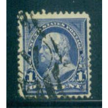 Used 264 1c Benjamin Franklin Barely Clears M02803