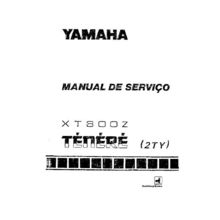 YAMAHA XT600Z TENERE MANUAL DE SERVICO MOTOCICLETA 229 PAGINAS PORTUGUESE