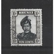 Brunei.SG106 10c Sultan Omar Ali Saifuddin.Fine Used.Aug25l