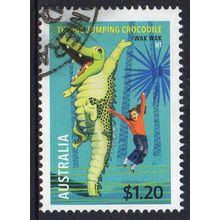 Australia 2023 Aussie Big Things - Big Jumping Crocodile, NT $1.20 Sheet Used