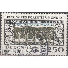 France 1991 Michel 2857 O Cote (2008) 1.00 € 10ème Congrès forestier mondial