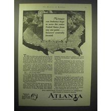 1929 Atlanta Chamber of Commerce Ad - Industry Serve