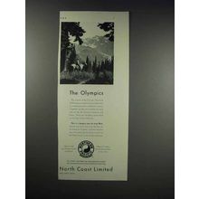 1932 Northern Pacific Railroad Ad - The Olympics