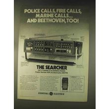 1976 G.E. The Searcher Radio Model 7-2995 and 7-2985 Ad