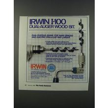 1986 Irwin I-100 Dual-Auger Wood Bit Ad