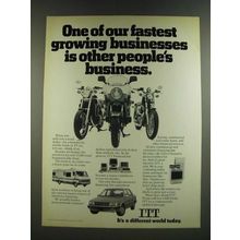 1986 ITT Financial Ad - Fastest Growing Businesses is Other People's Business