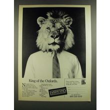 1986 Lands' End Ad - King of The Oxfords