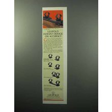 1988 Leupold Mounts Ad - Doesn't Budge on Accuracy