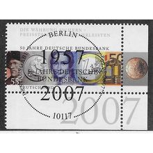 GER 2007 €0.55 '50TH ANN OF BUNDESBANK'(CORNER MARGIN)FINE USED (EBID61-628)