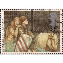 GB, Queen Guinevere and Sir Lancelot, brown 1985, 31p, #2