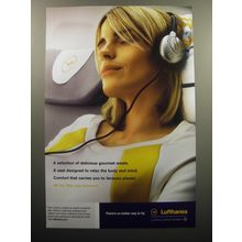 2007 Lufthansa Airline Ad - A selection of delicious gourmet meals
