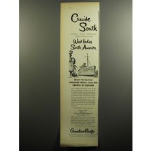 1951 Canadian Pacific Cruise Advertisement - Cruise South