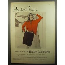 1952 Peck and Peck Hadley Cashmeres Ad- photo by Tom Palumbo - Good Life