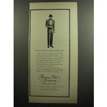 1952 Rogers Peet Evening Clothes Ad - Styles change in dress clothes too