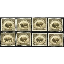 569, Mint F-VF NH 30¢ EIGHT PO FRESH Stamps CV $400. - Stuart Katz