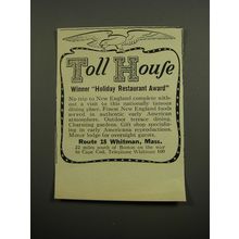 1955 Toll House Restaurant Ad - Winner Holiday Restaurant Award