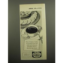 1955 Chase & Sanborn Coffee Advertisement