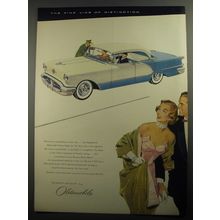 1956 Oldsmobile Ninety-Eight Car Ad - The Fine Line of Distinction