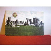 STONEHENGE, Wiltshire, used antique postcard by Mabbett of Salisbury =