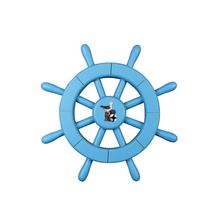 Pack Of 2] Light Blue Decorative Ship Wheel with Pelican 12""